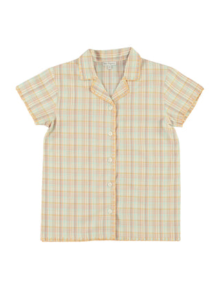 Hand Stitched Gio Shirt and Sky Shorts Set
