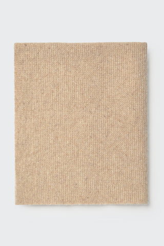 Stone Wool Knit Baby Blanket
