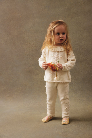 Molda Cream Knit Leggings
