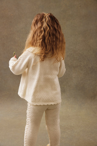 Molda Cream Knit Leggings
