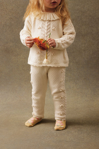 Molda Cream Knit Leggings
