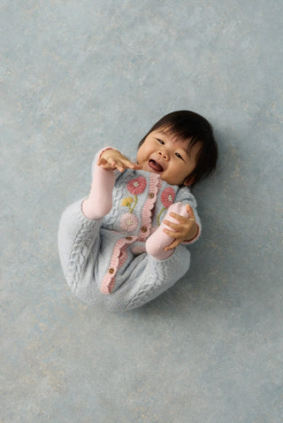 Drillia Knit Jumpuit in Cloud
