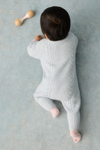 Drillia Knit Jumpuit in Cloud
