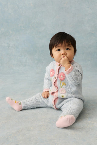 Drillia Knit Jumpuit in Cloud
