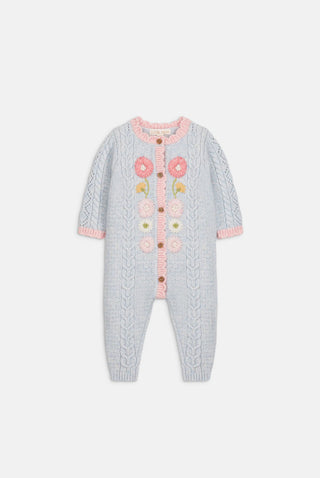 Drillia Knit Jumpuit in Cloud
