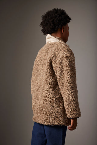 Taupe Sherpa Jacket
