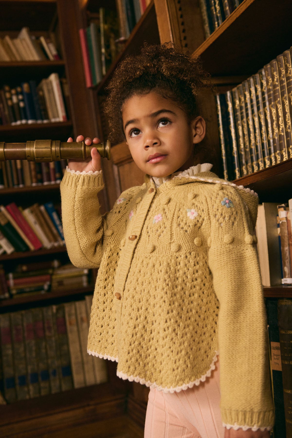 caramelbabyandchild トップス Honey Alpaca Knit Iona Cape – The Little Being