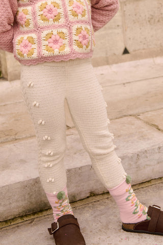 Molda Cream Knit Leggings
