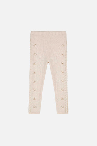 Molda Cream Knit Leggings
