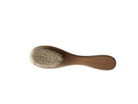 Soft Wooden Baby Brush with Logo