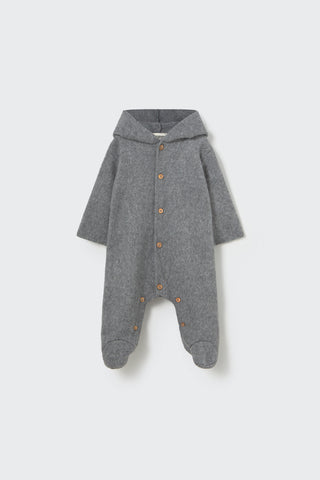 Grey Bamboo Baby Bearsuit
