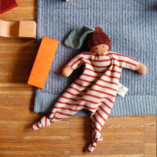 Kastanienbaby Chestnut Waldorf Baby Blankie Olive

