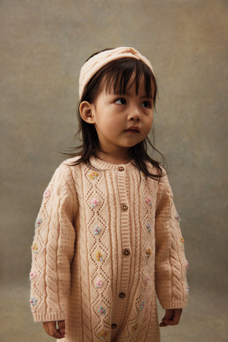 Blush Alpaca Knit Sidony Headband

