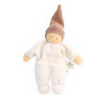 Nucki Beige Waldorf Rattle Doll
