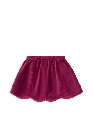 Sangria Velvet Barbara Skirt
