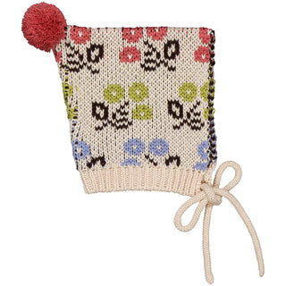 Spring Pom Pom Baby Hat
