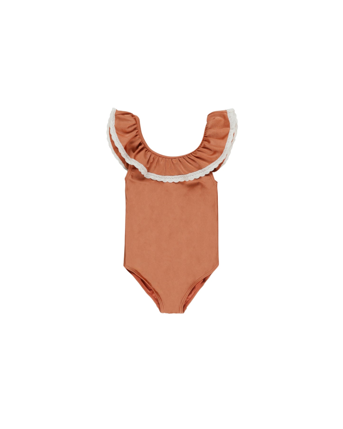 Ruffle Crochet Collar Poppy One-Piece