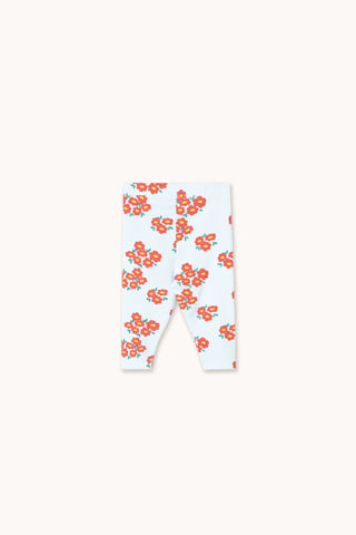 Blossoms Rib Baby Set in Ice Blue
