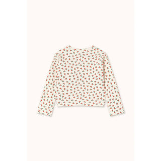 Tiny Roses Rib Kids Cardigan Jacket
