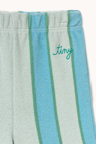 Retro Stripes Blue Towel Baby Pants

