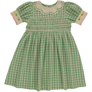 Tilia Smocked Embroidered Dress
