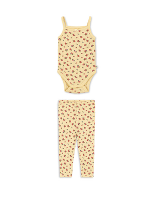 Carmona Pointelle Mini Flower Baby Set
