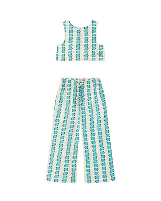 Blue Flowers Set

