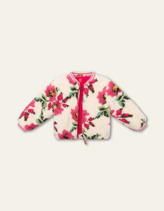 Cottage Faux Fur Bomber Jacket
