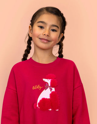 Drole Poodle Sweatshirt Dress
