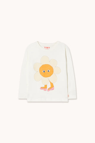 Flower Graphic Sleeve Tee
