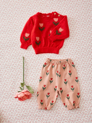 Red Tulip Sweater
