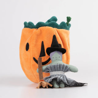 Pumpkin Witch Mini Doll
