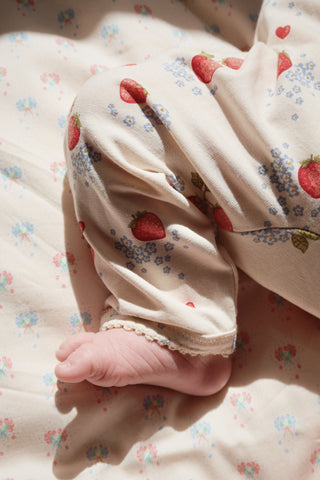 Marmalade Strawberry Print Wrap Onesie
