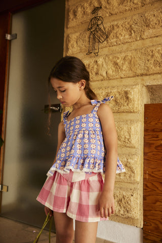 Marlow Check Rose Short
