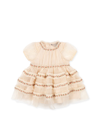 Joelle Buttercream Tiered Dress
