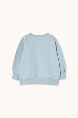 Tiny Hat Graphic Sweatshirt in Washed Blue
