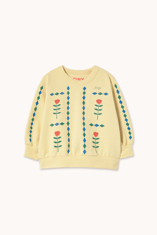 Diamonds Graphic Sweatshirt in Dusty Yellow

