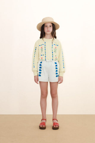 Diamonds Graphic Sweatshirt in Dusty Yellow
