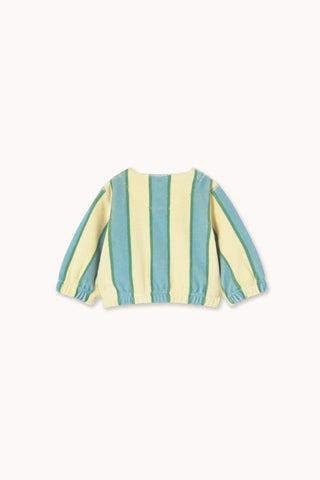 Retro Stripes Towel Baby Jacket in Dusty Yellow
