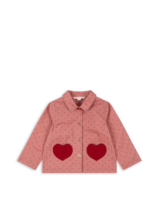 Mahogany Dot Nola Shirt Jacket
