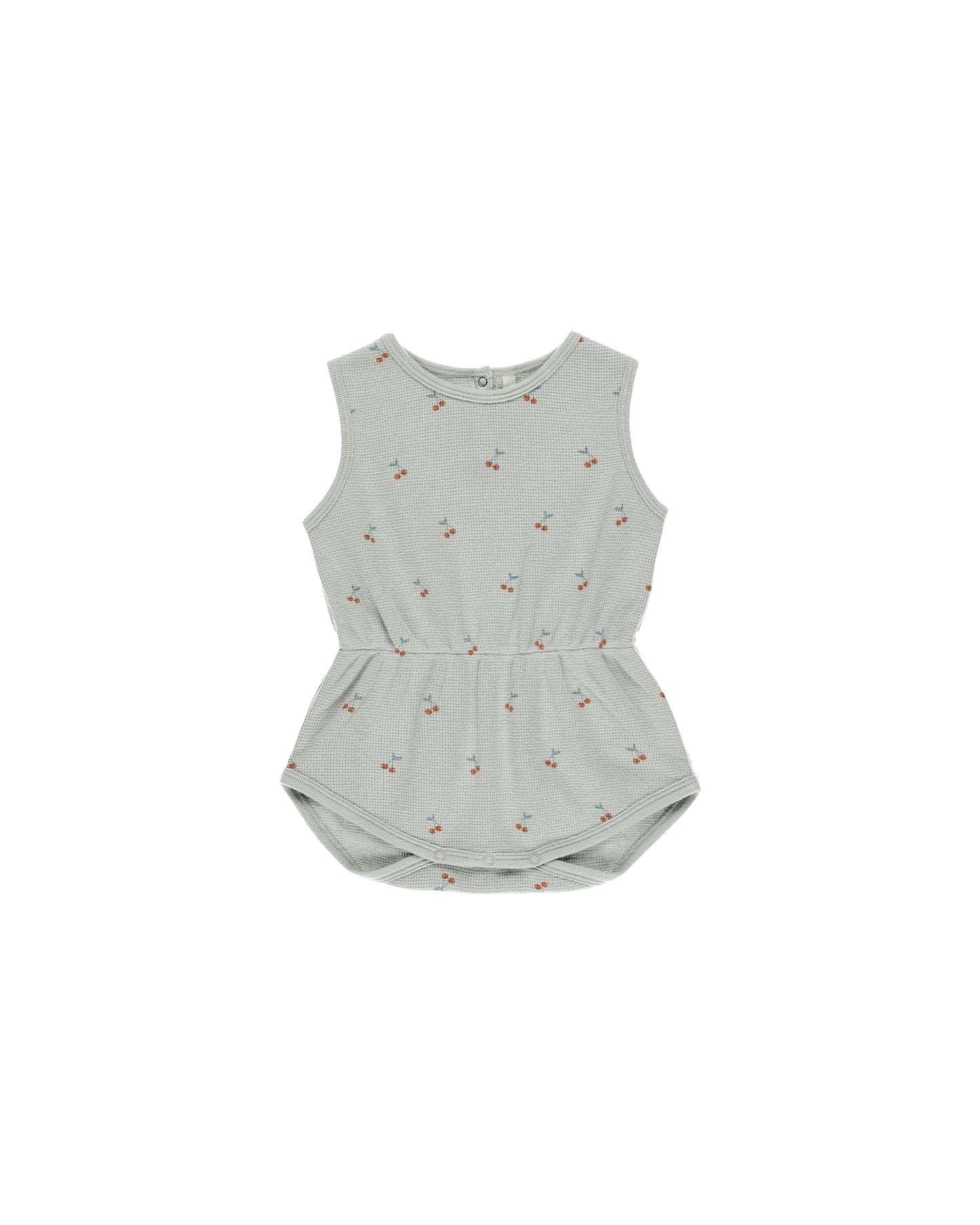 Waffle Cherry Print Playsuit