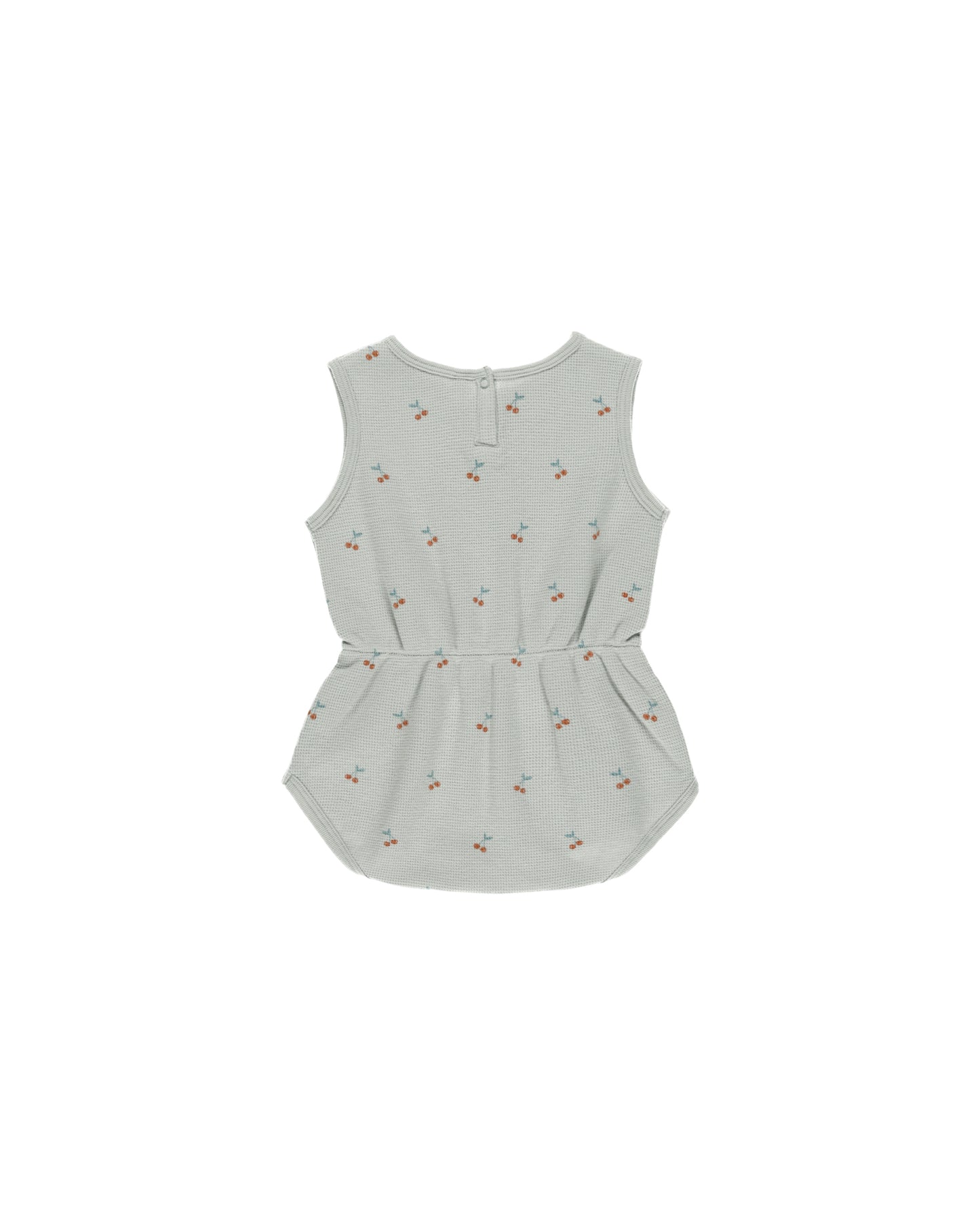 Waffle Cherry Print Playsuit
