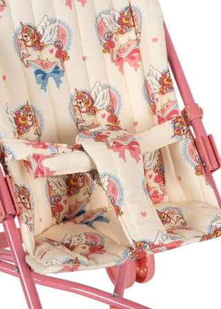 Twinkle Sprinkle Unicorn Print Doll Stroller
