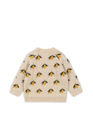 Merino Wool Lemon Knit Sweater
