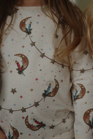 Luna Holiday Moon Pajama Set
