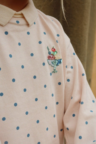 Gelato Sequined Dotty Polo Set
