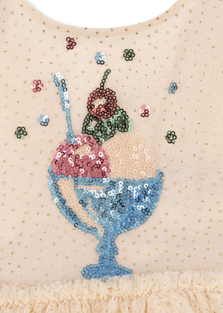 Gelato Sequined Yvonne Puff Dress

