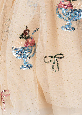 Gelato Sequined Yvonne Puff Dress
