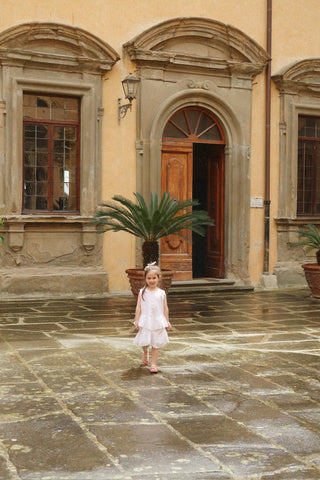 Evelina Eyelet Tiered Dress
