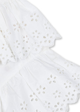 Evelina Eyelet Tiered Dress
